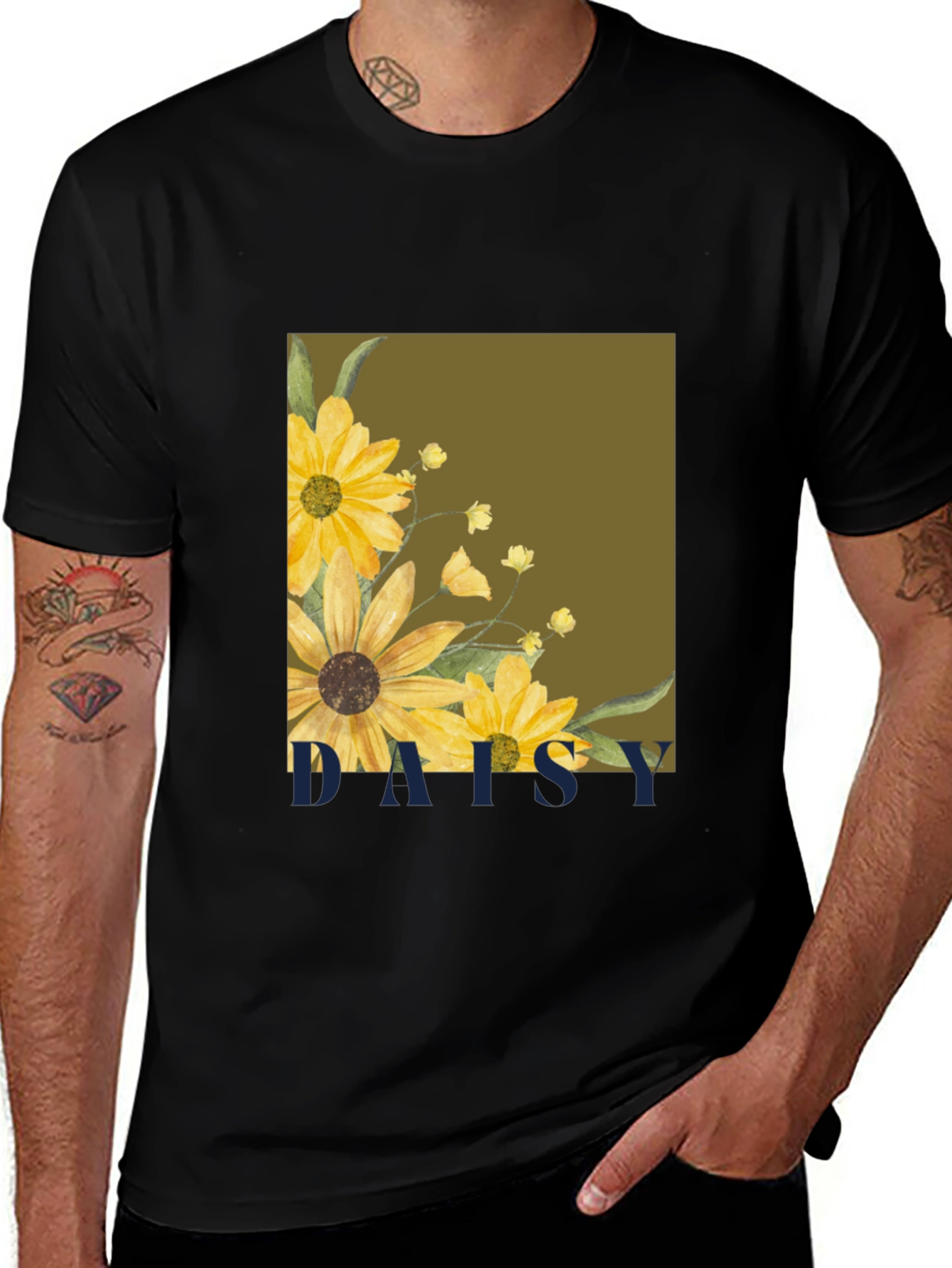Daisy Graphic Tee - Stylish Floral Print T-Shirt