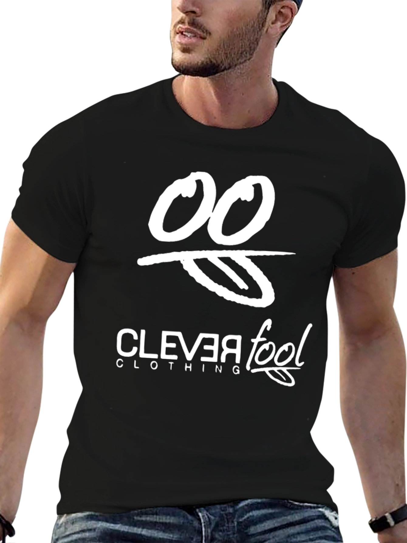 Clever Fool Clothing Black Graphic T-Shirt
