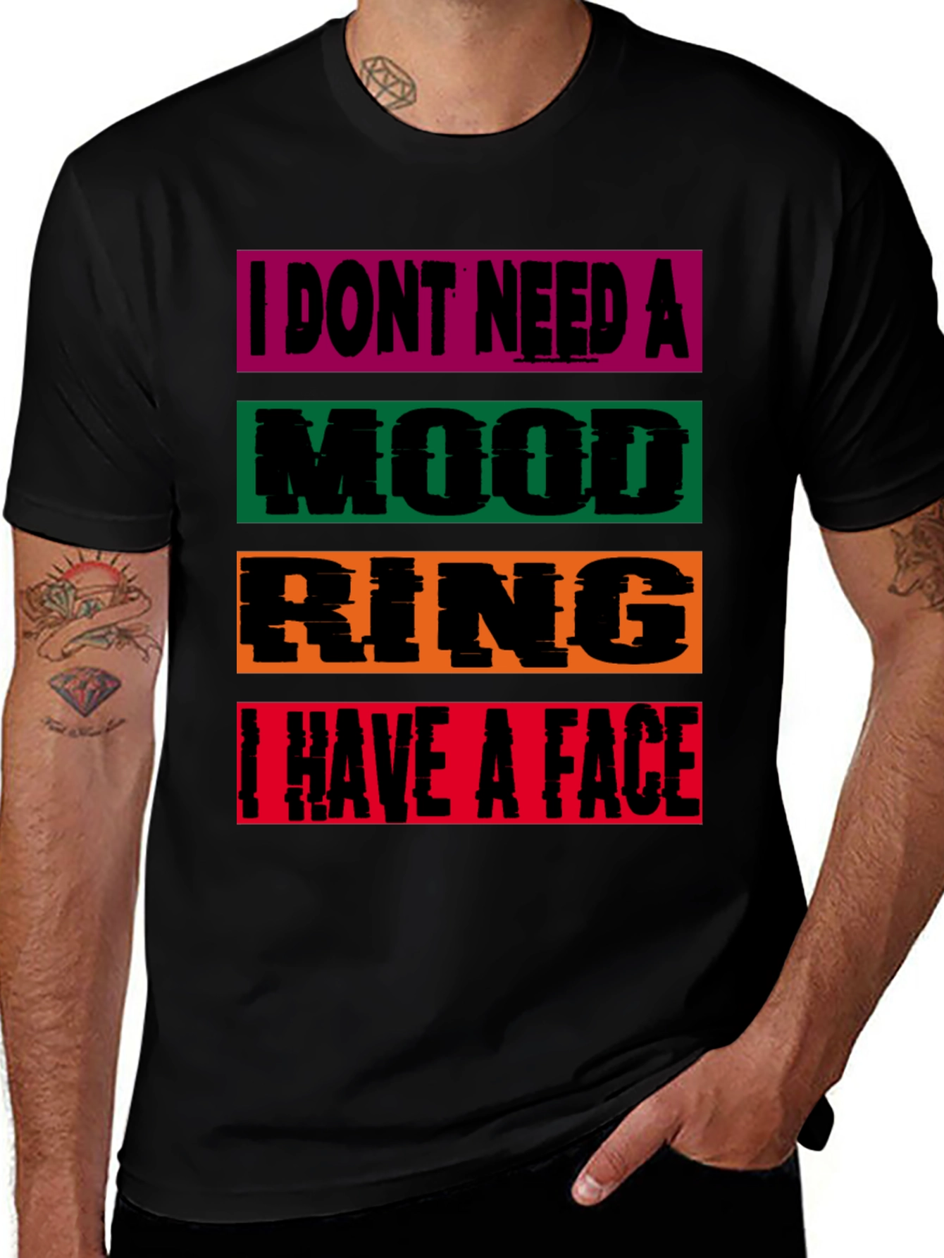 Mood Ring T-Shirt - I Have a Face Graphic Tee