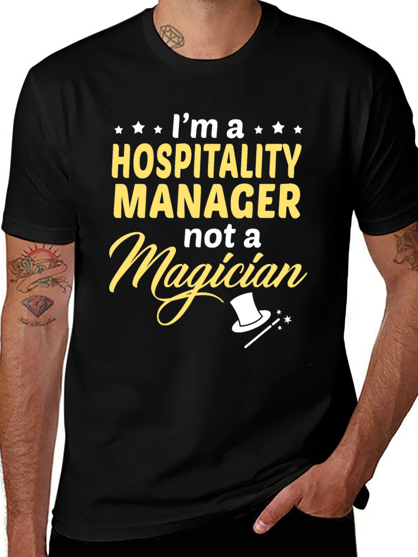 Hospitality Manager Novelty Graphic T-Shirt