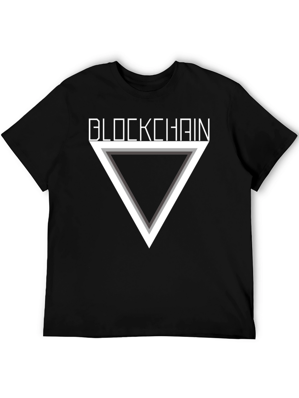 Blockchain Triangle Graphic T-Shirt