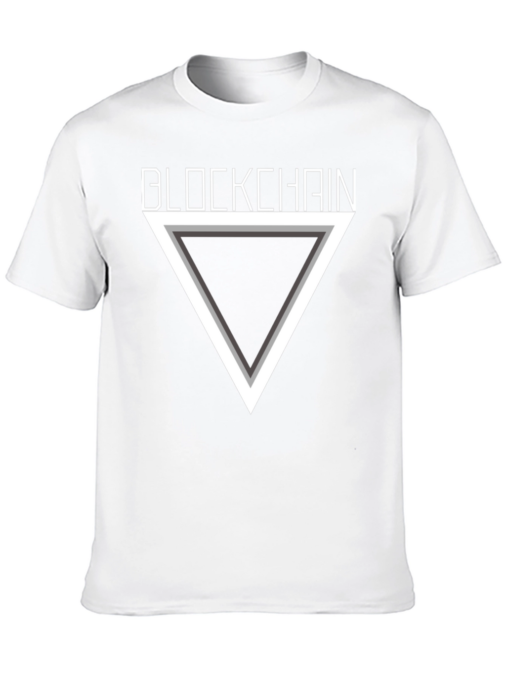 Blockchain Triangle Graphic T-Shirt