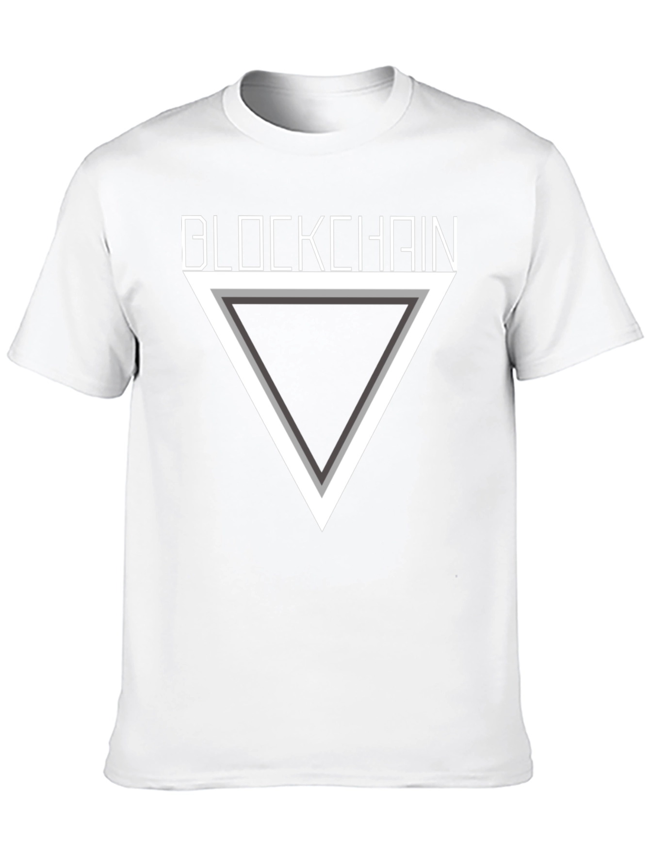 Blockchain Triangle Graphic T-Shirt