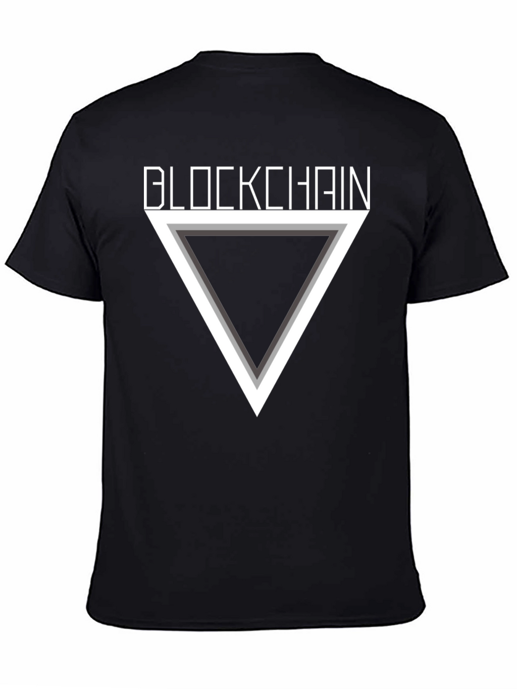Blockchain Triangle Graphic T-Shirt