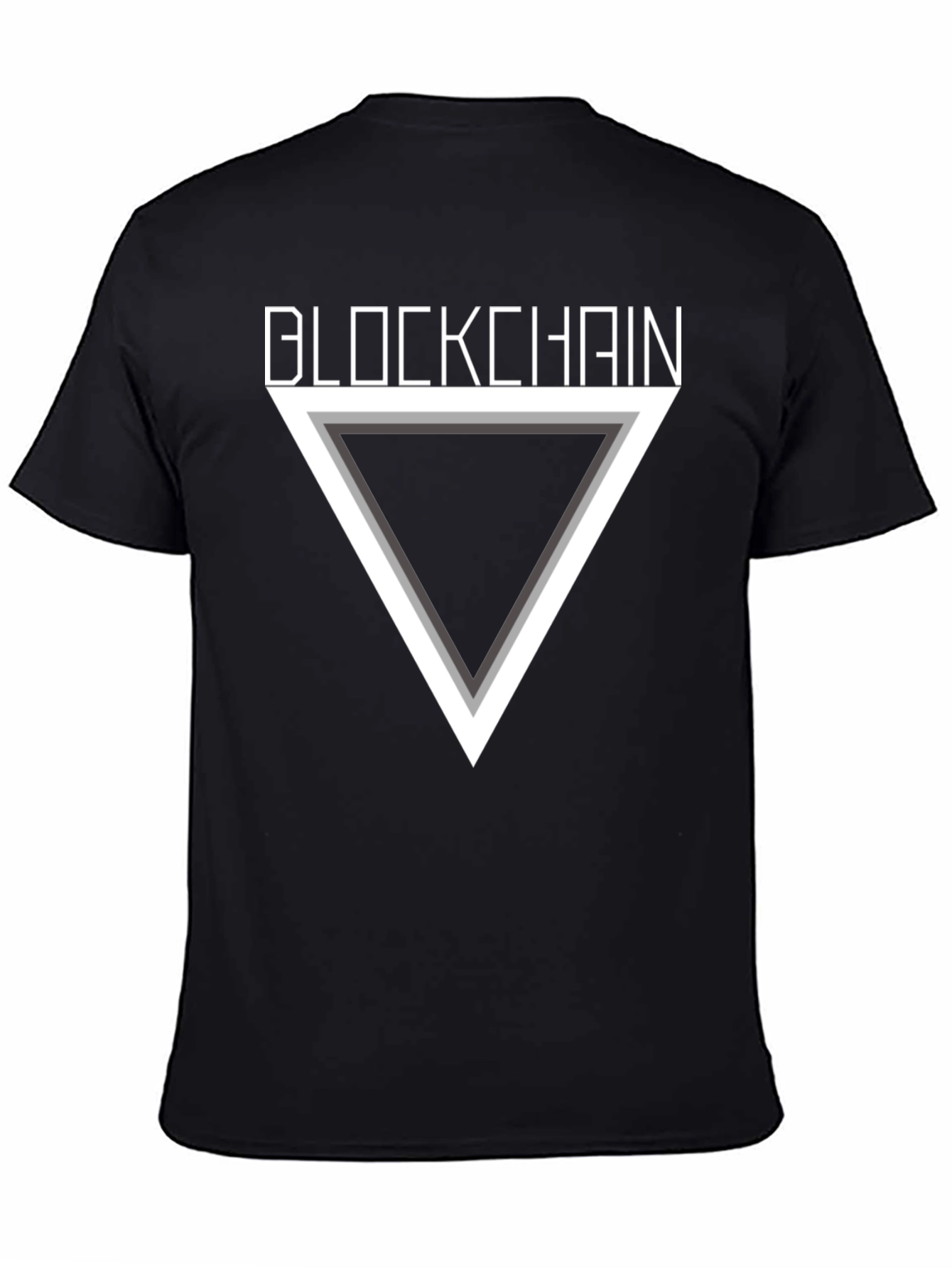 Blockchain Triangle Graphic T-Shirt