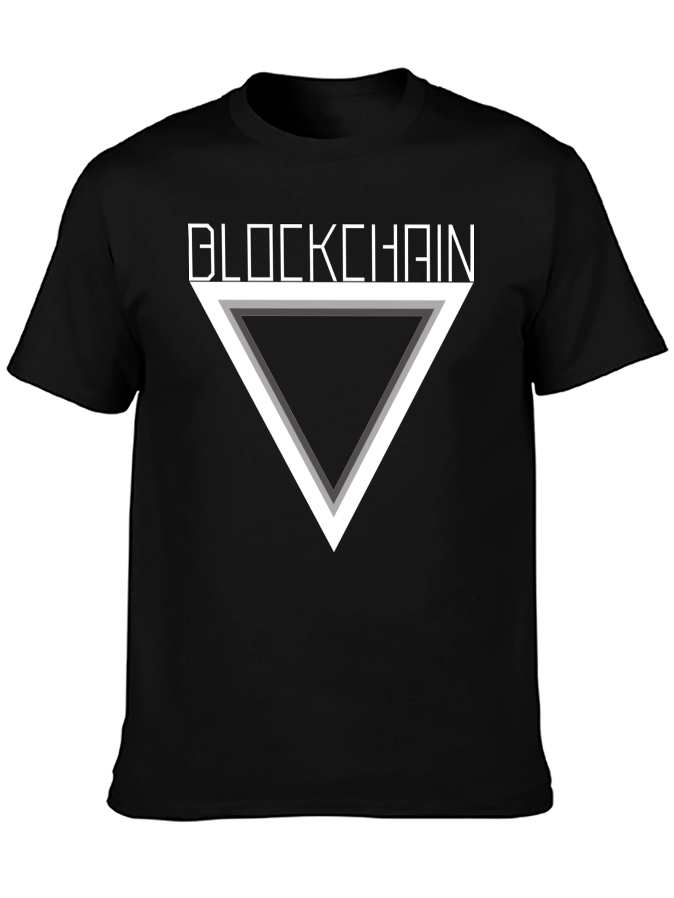 Blockchain Triangle Graphic T-Shirt