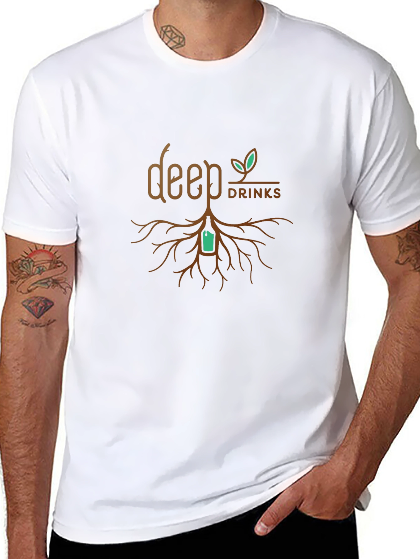 Deep Drinks Graphic T-Shirt