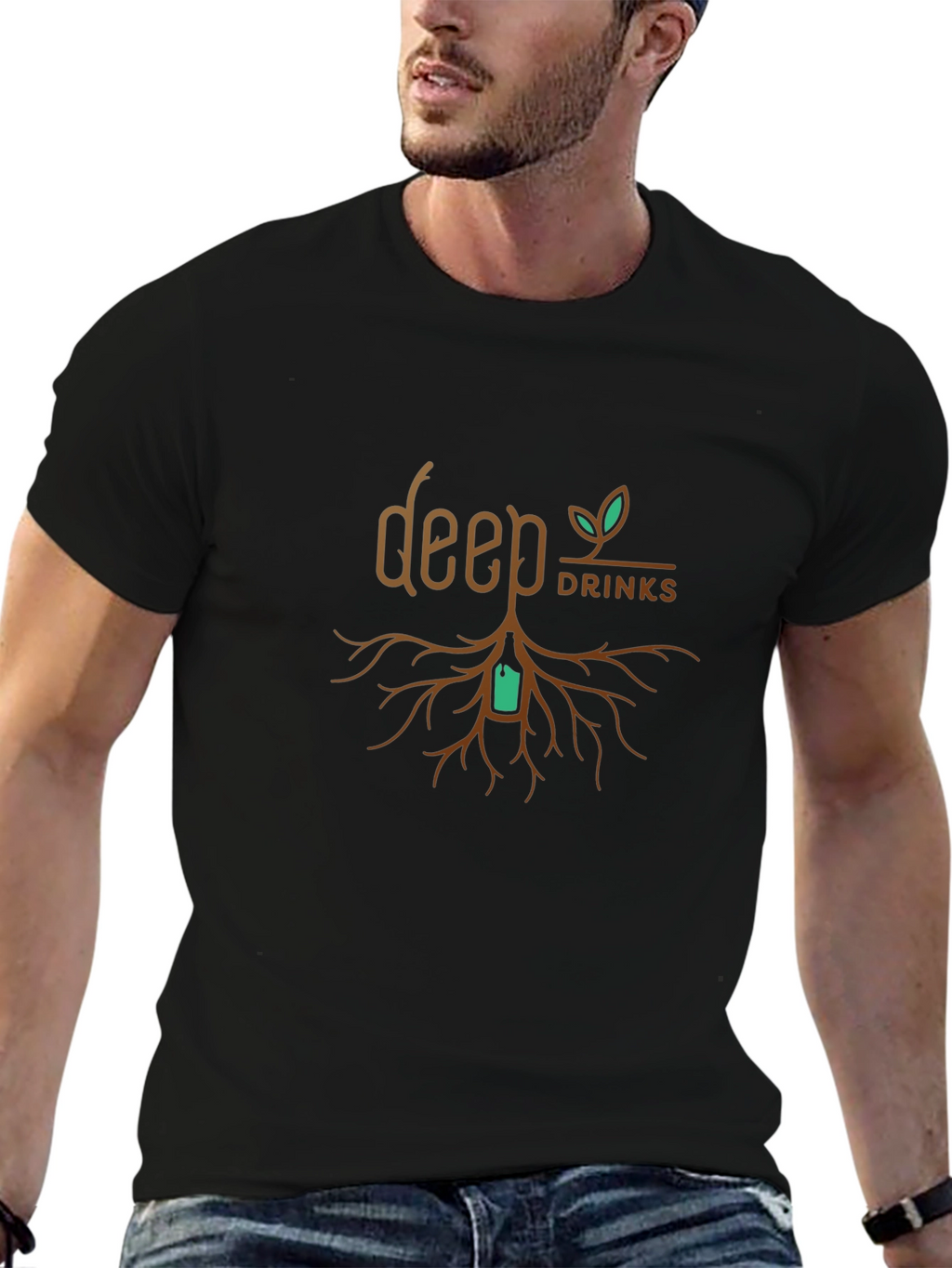 Deep Drinks Graphic T-Shirt