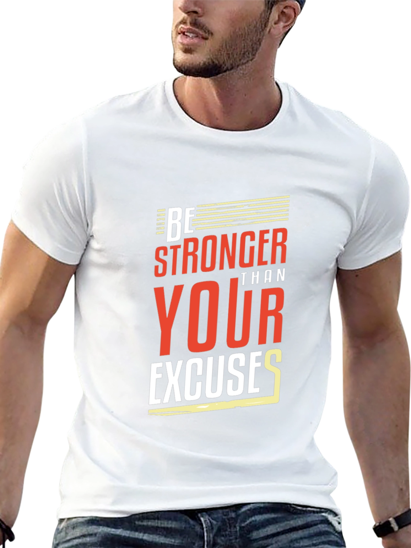 Motivational Be Stronger Black T-Shirt