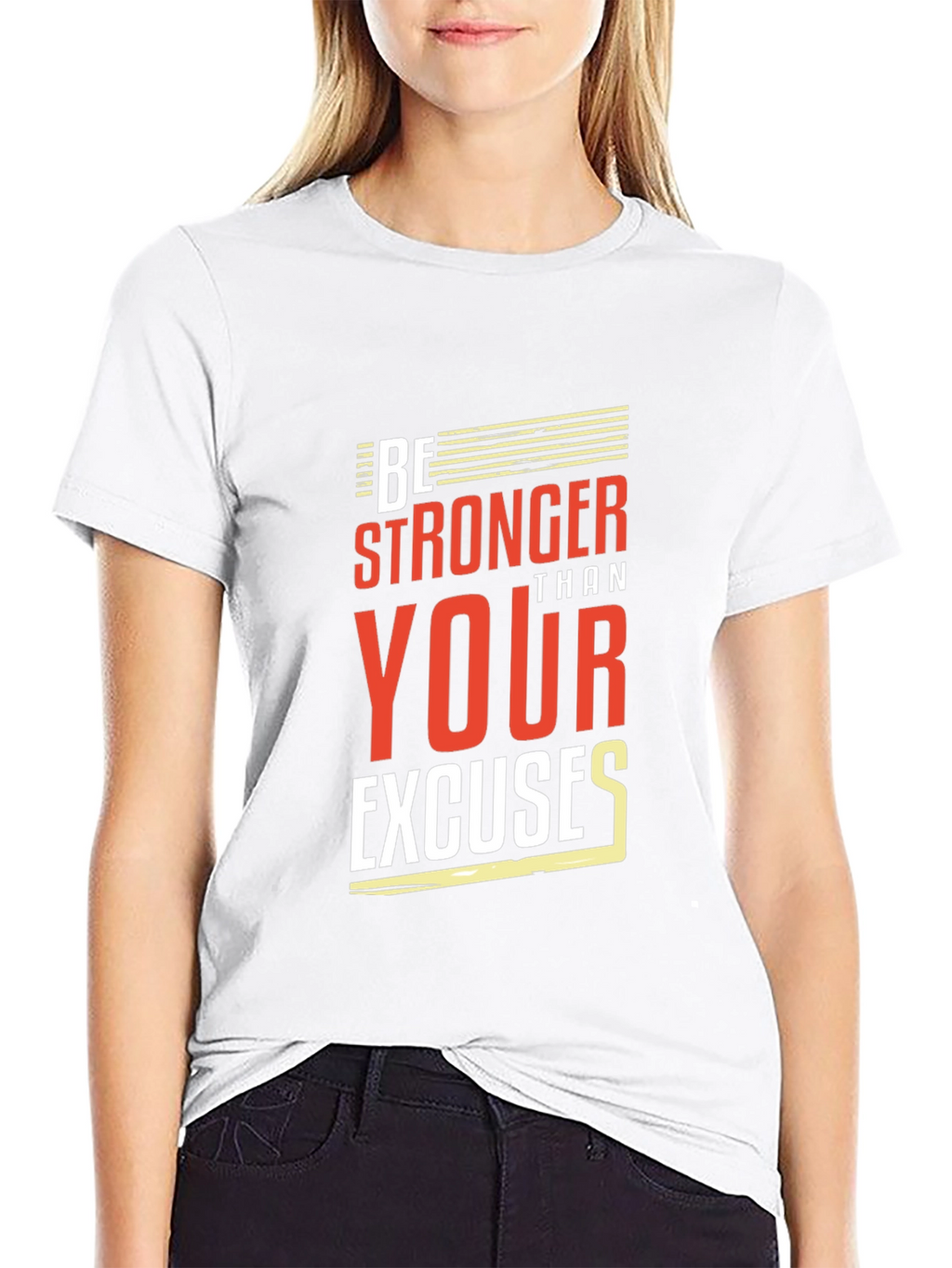 Motivational Be Stronger Black T-Shirt