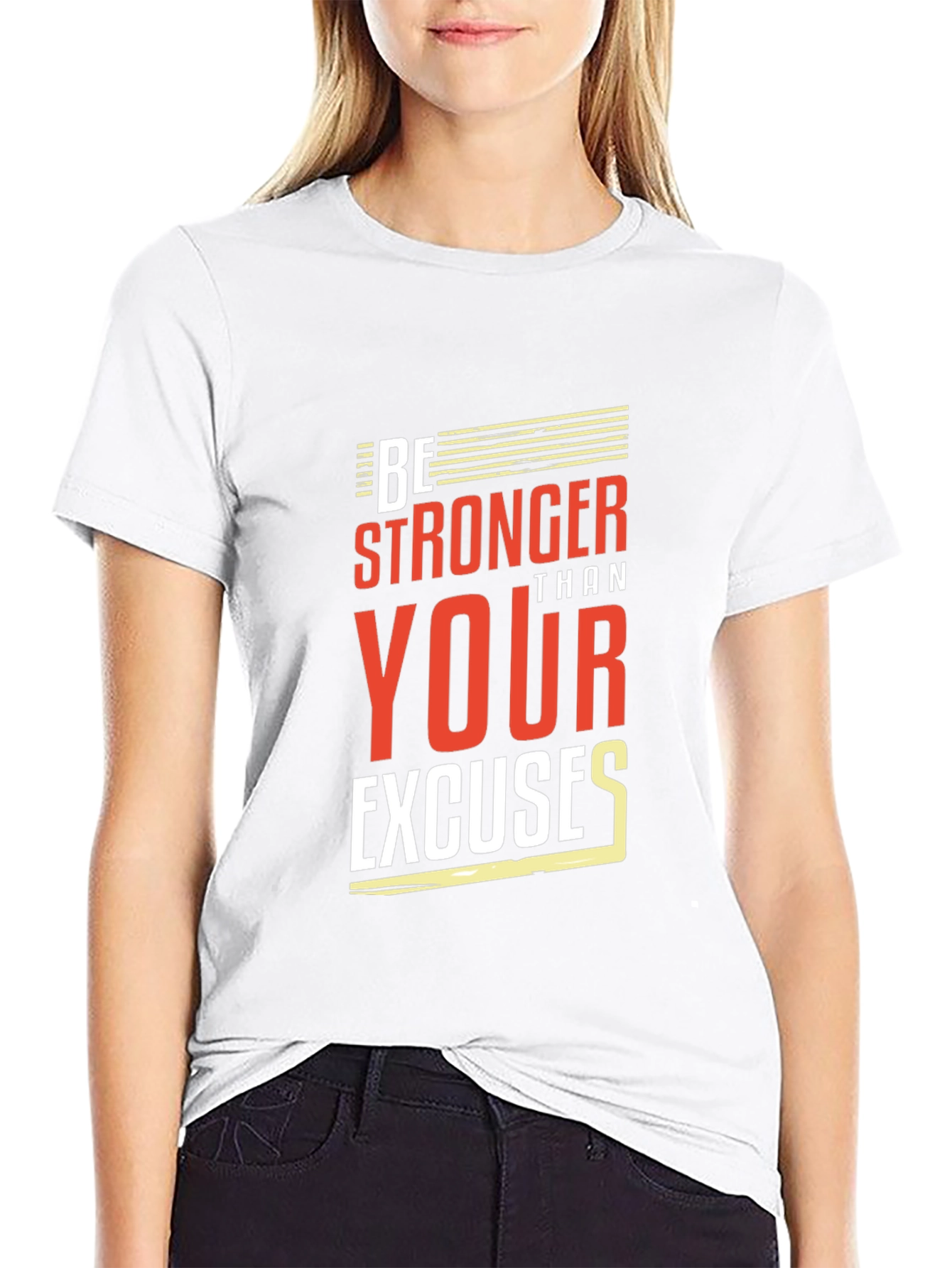 Motivational Be Stronger Black T-Shirt