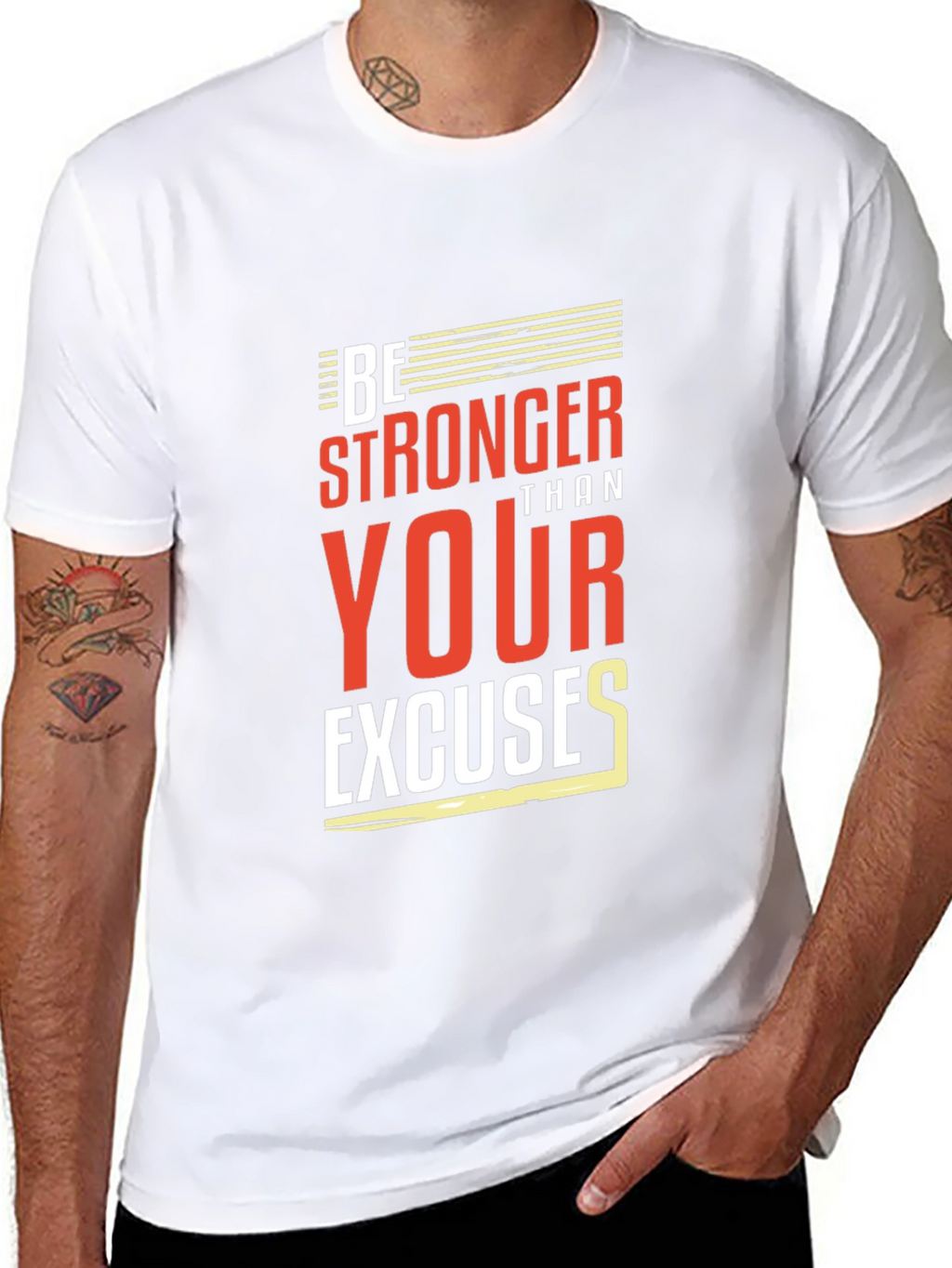 Motivational Be Stronger Black T-Shirt