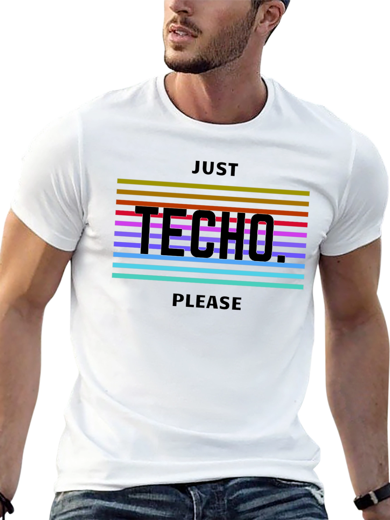 Just Techno Please Black T-Shirt
