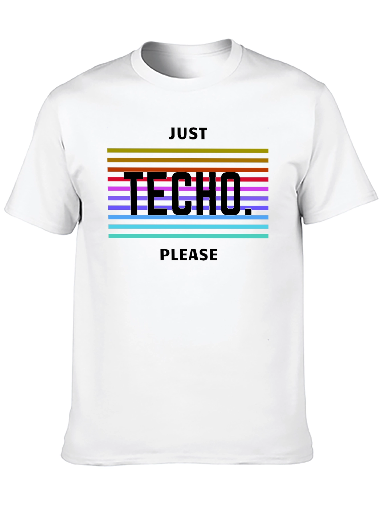 Just Techno Please Black T-Shirt