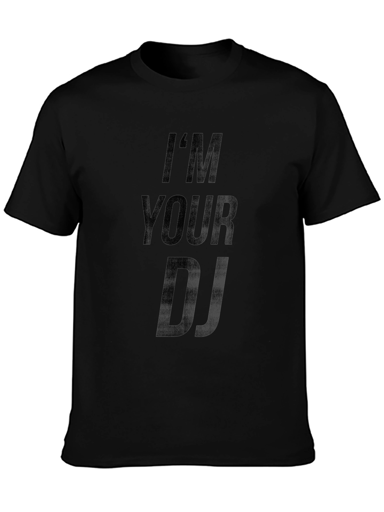 Im Your DJ Graphic Print T-Shirt - Black