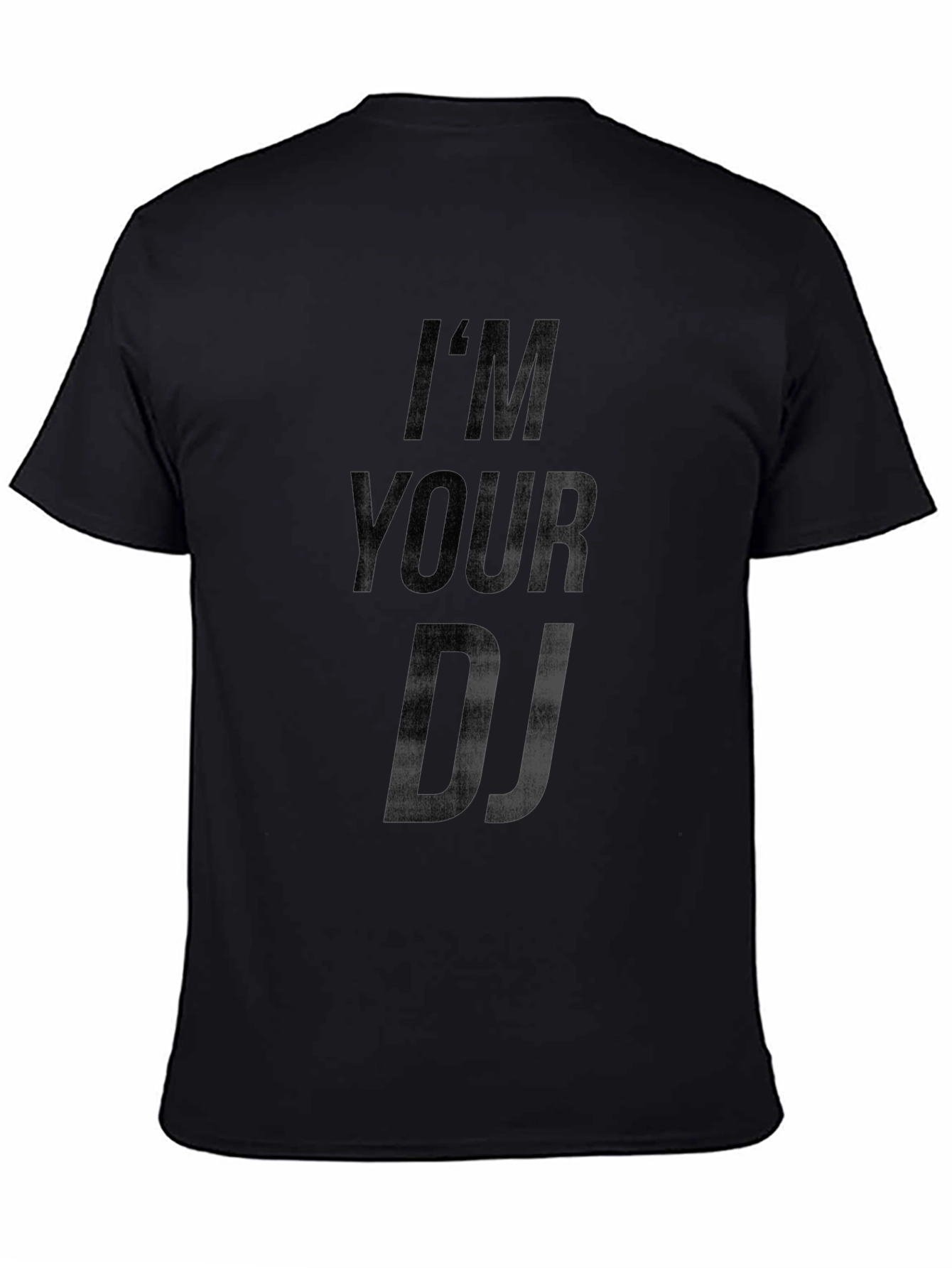 Im Your DJ Graphic Print T-Shirt - Black