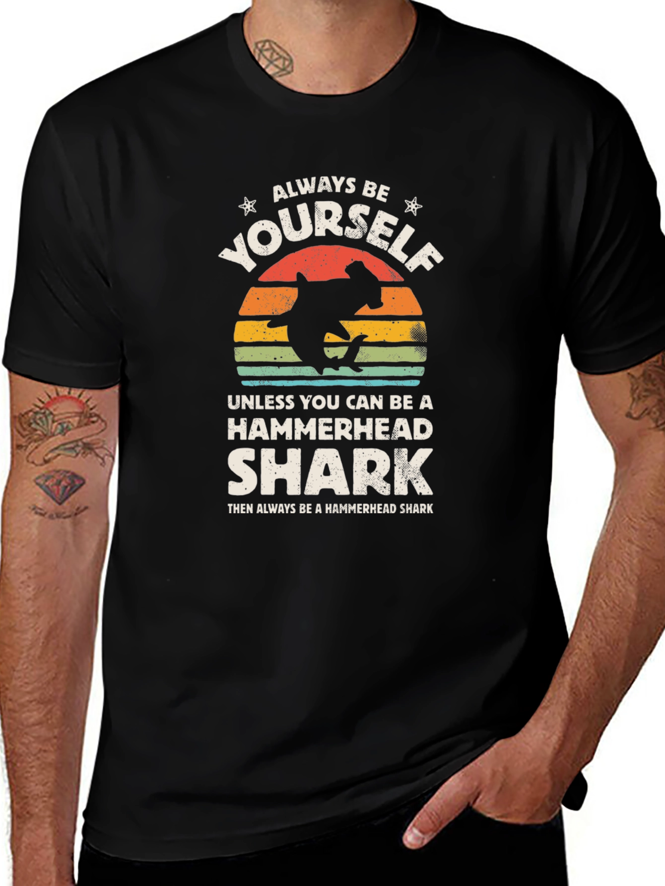 Always Be Yourself Hammerhead Shark Graphic Tee
