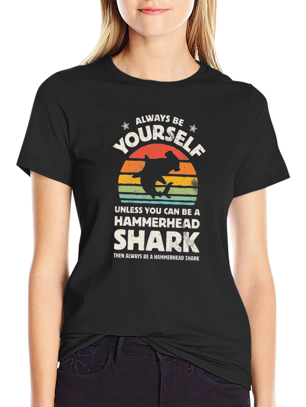Always Be Yourself Hammerhead Shark Graphic Tee