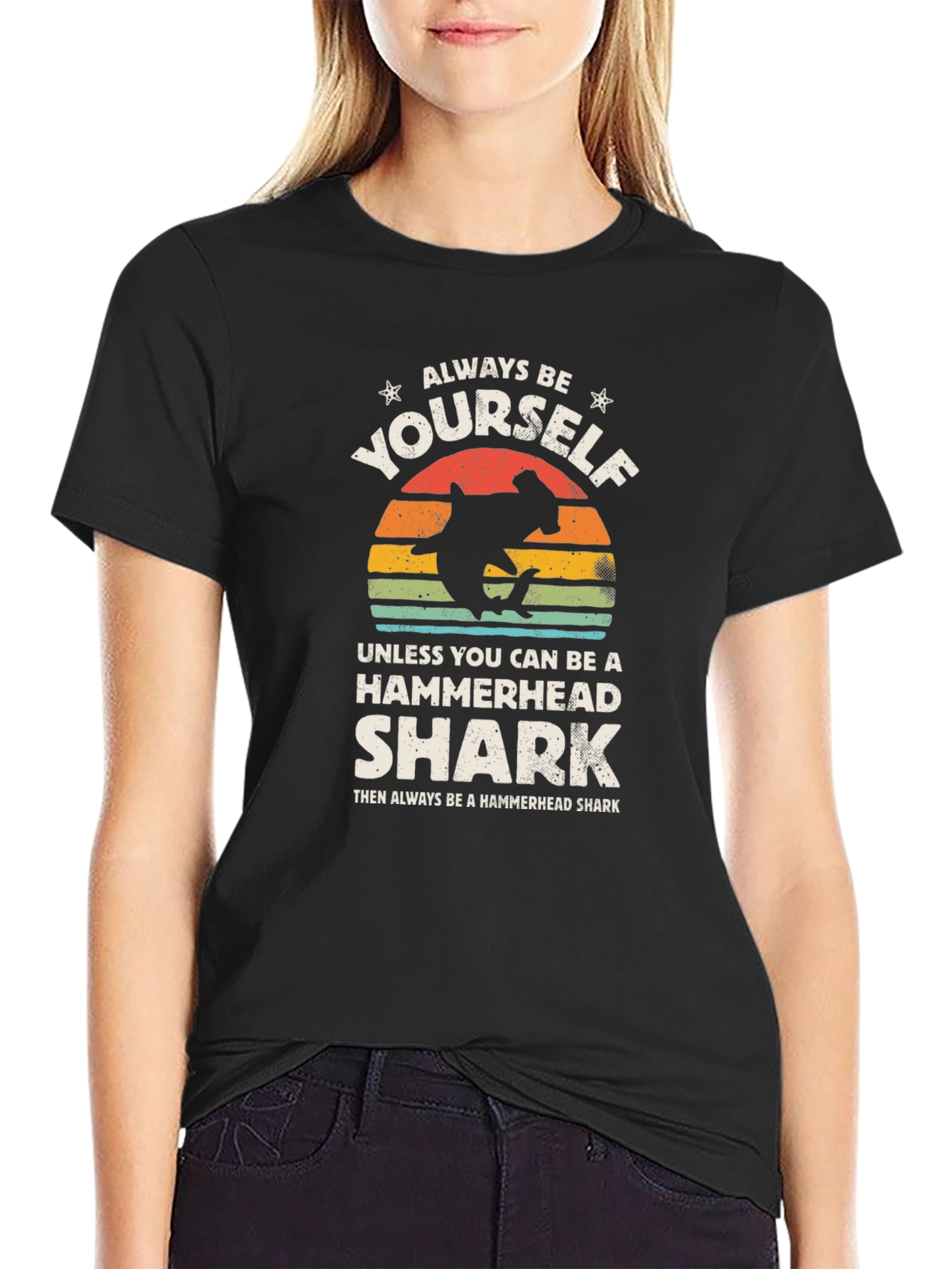 Always Be Yourself Hammerhead Shark Graphic Tee