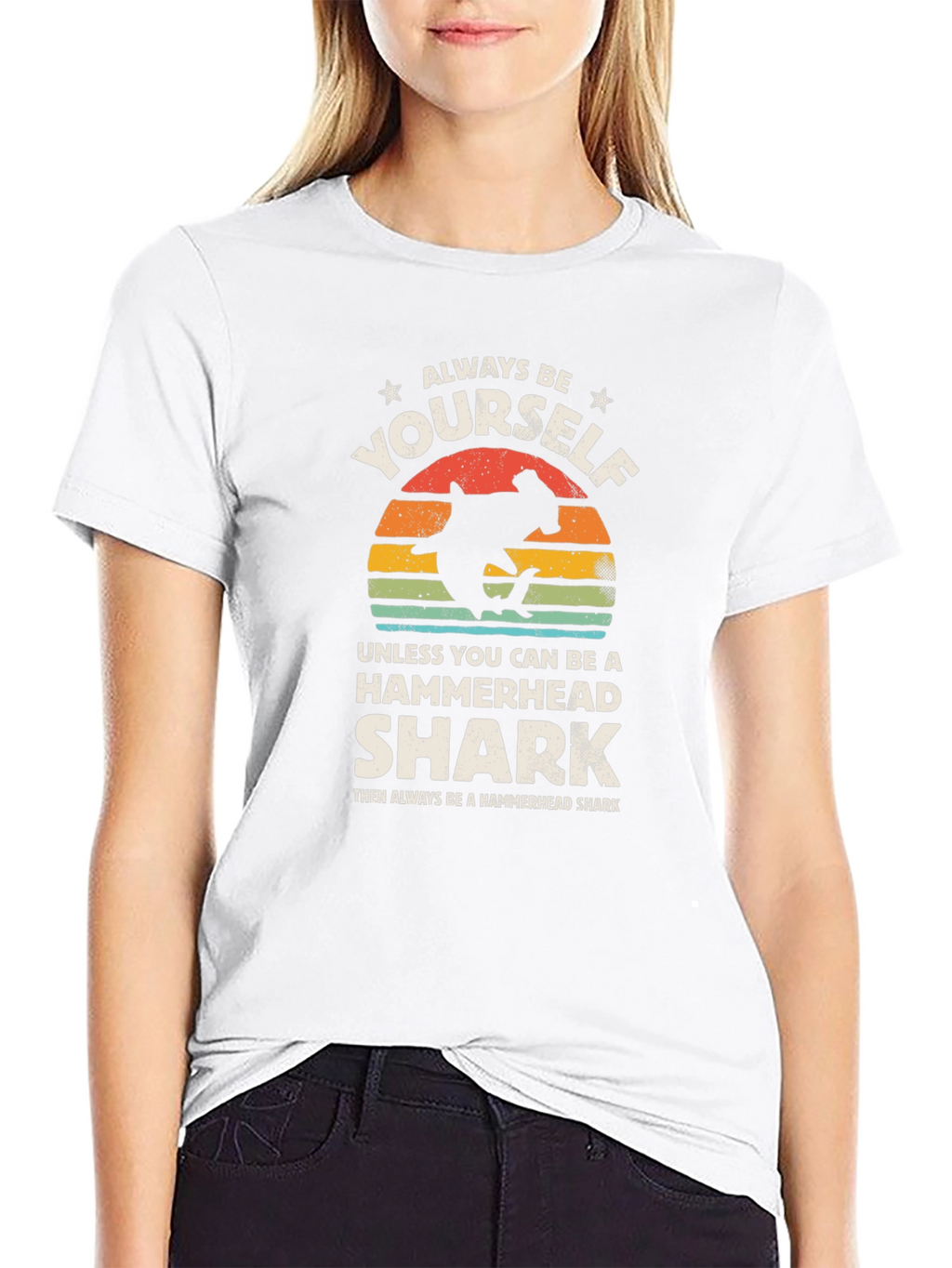 Always Be Yourself Hammerhead Shark Graphic Tee
