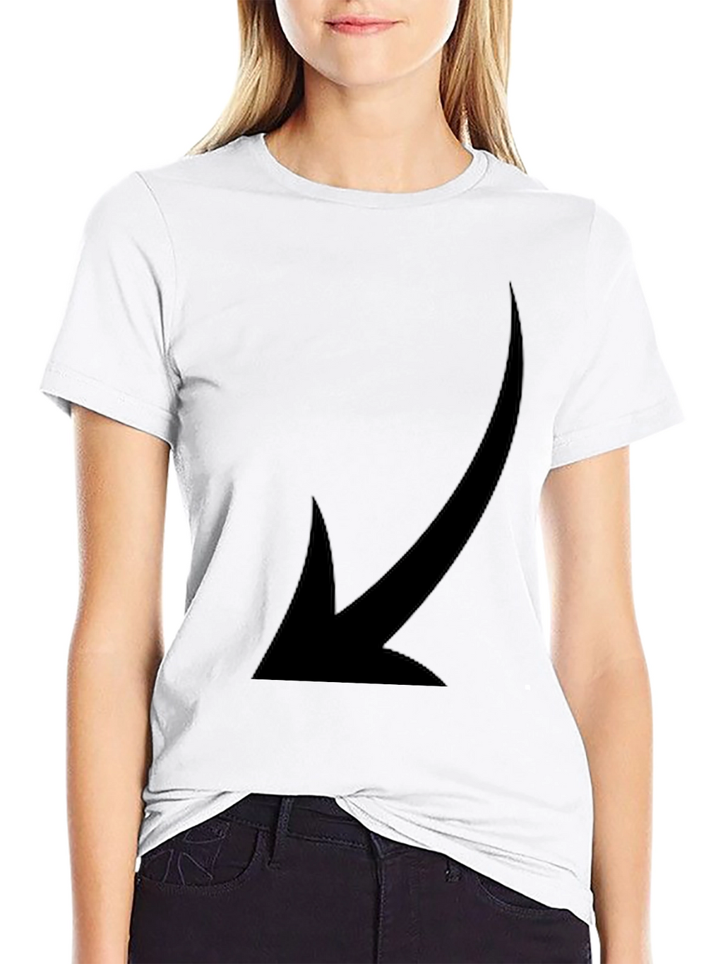 Mens Black Arrow Graphic T-Shirt