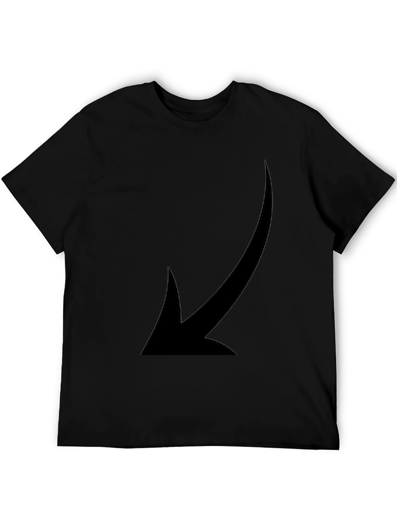 Mens Black Arrow Graphic T-Shirt
