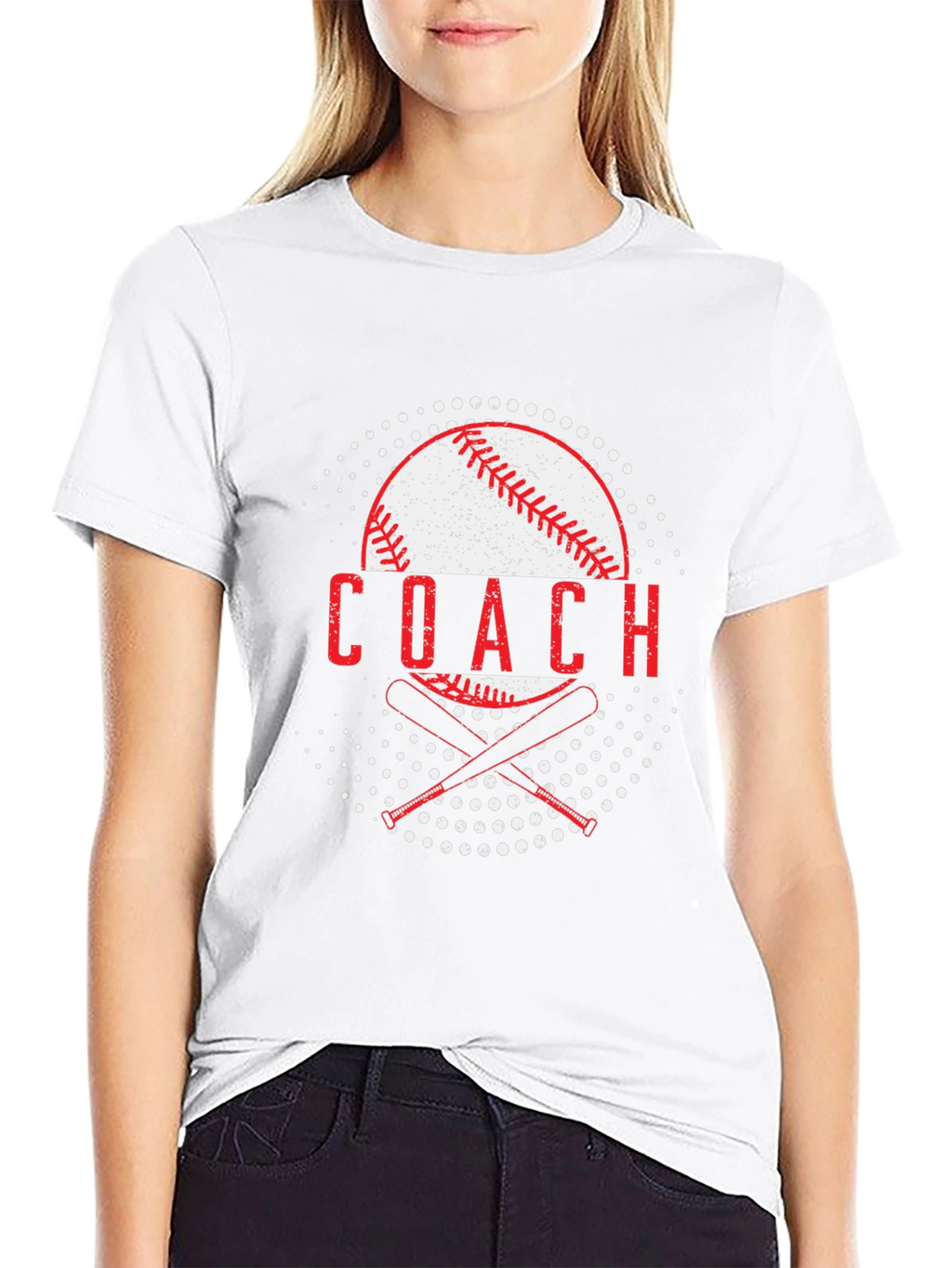 Baseball Coach Graphic T-Shirt - Black