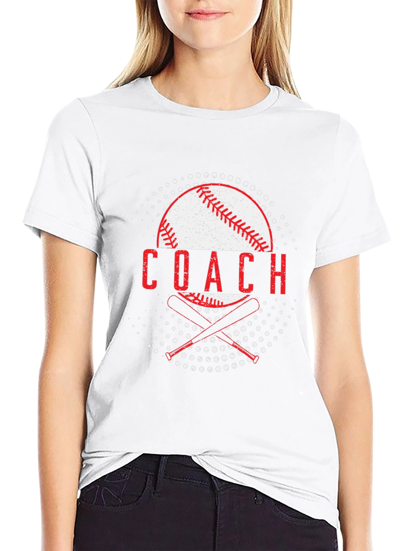 Baseball Coach Graphic T-Shirt - Black