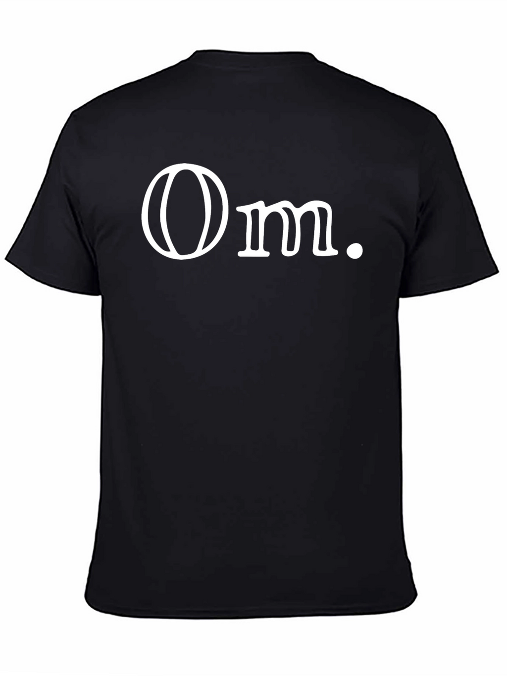 Minimalist Om. Graphic Black T-Shirt