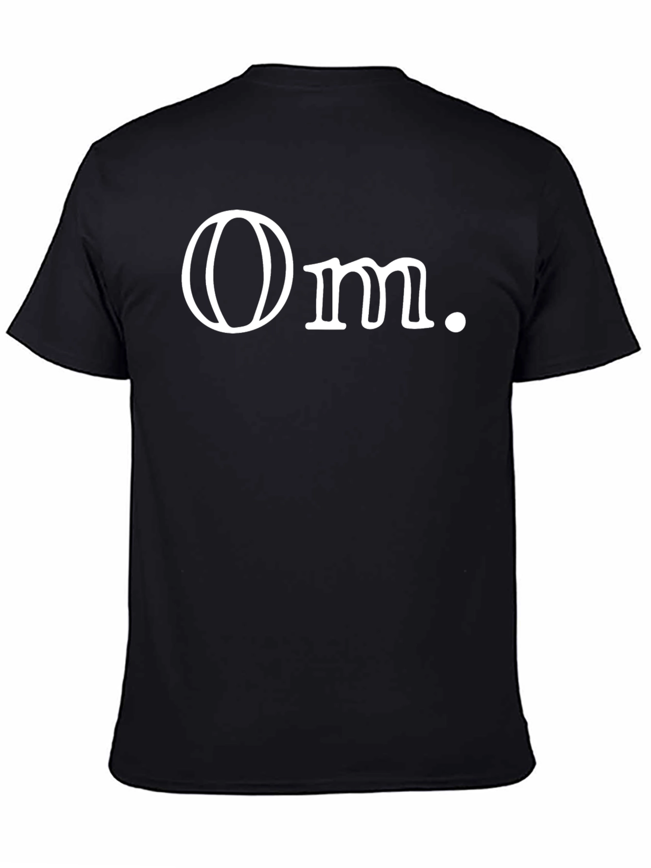 Minimalist Om. Graphic Black T-Shirt