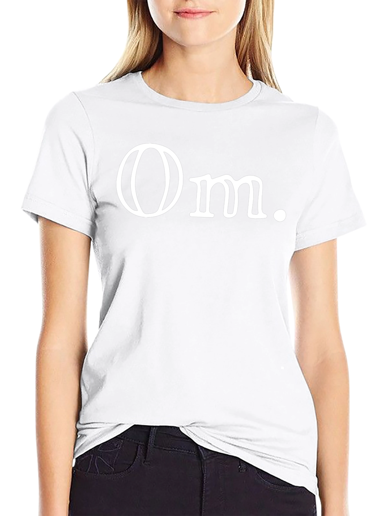 Minimalist Om. Graphic Black T-Shirt