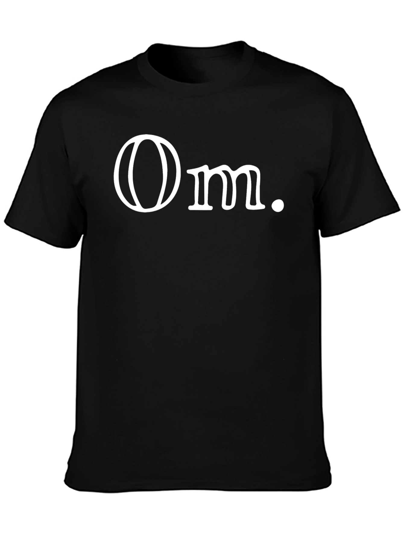 Minimalist Om. Graphic Black T-Shirt
