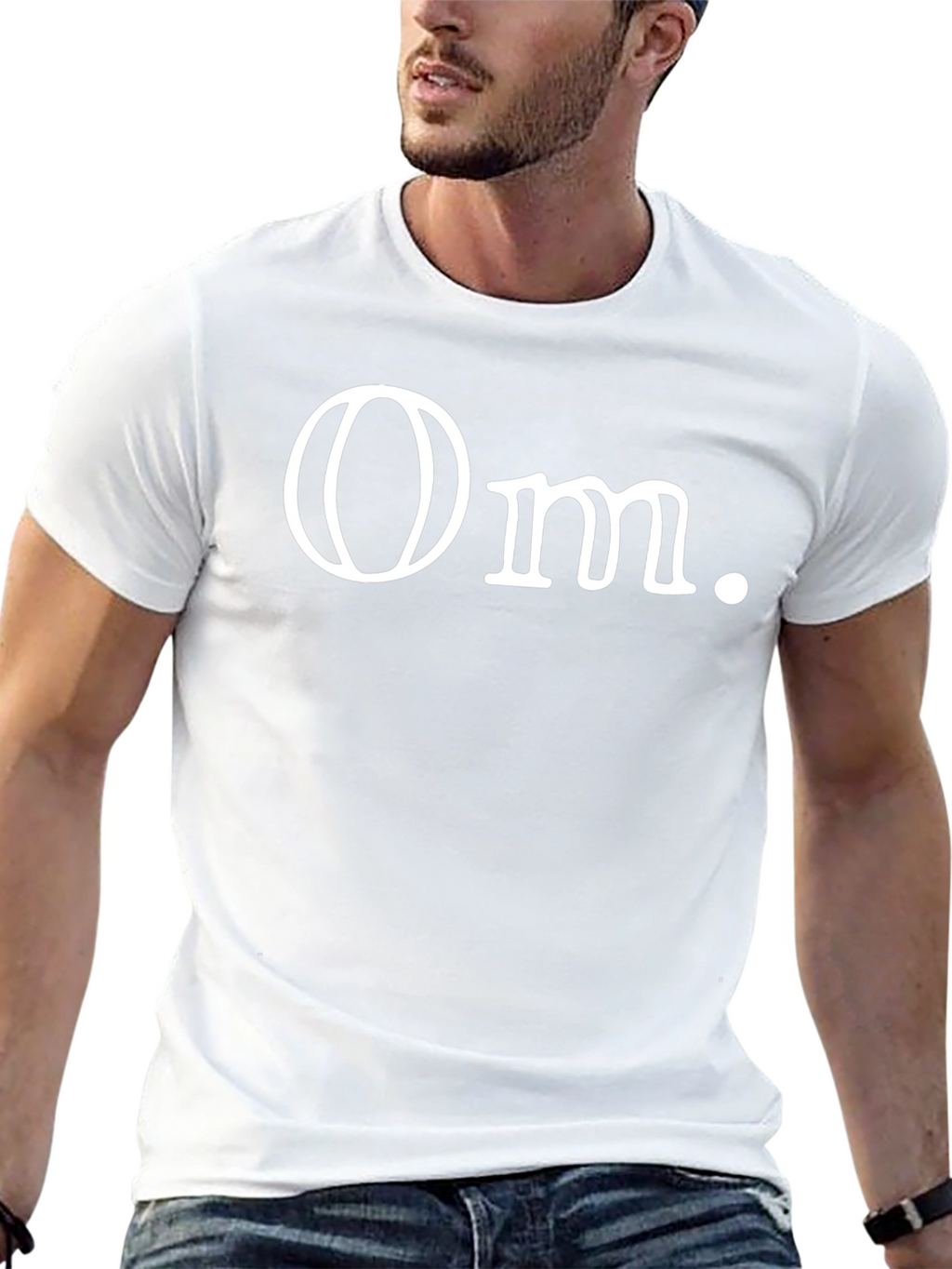 Minimalist Om. Graphic Black T-Shirt