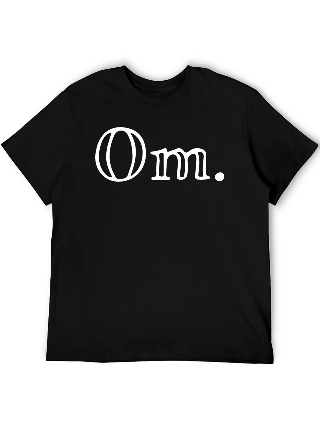 Minimalist Om. Graphic Black T-Shirt