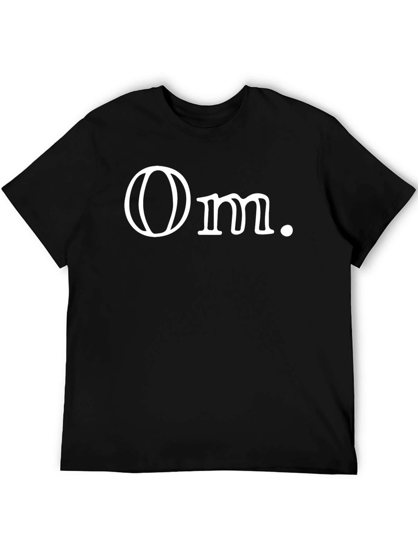Minimalist Om. Graphic Black T-Shirt