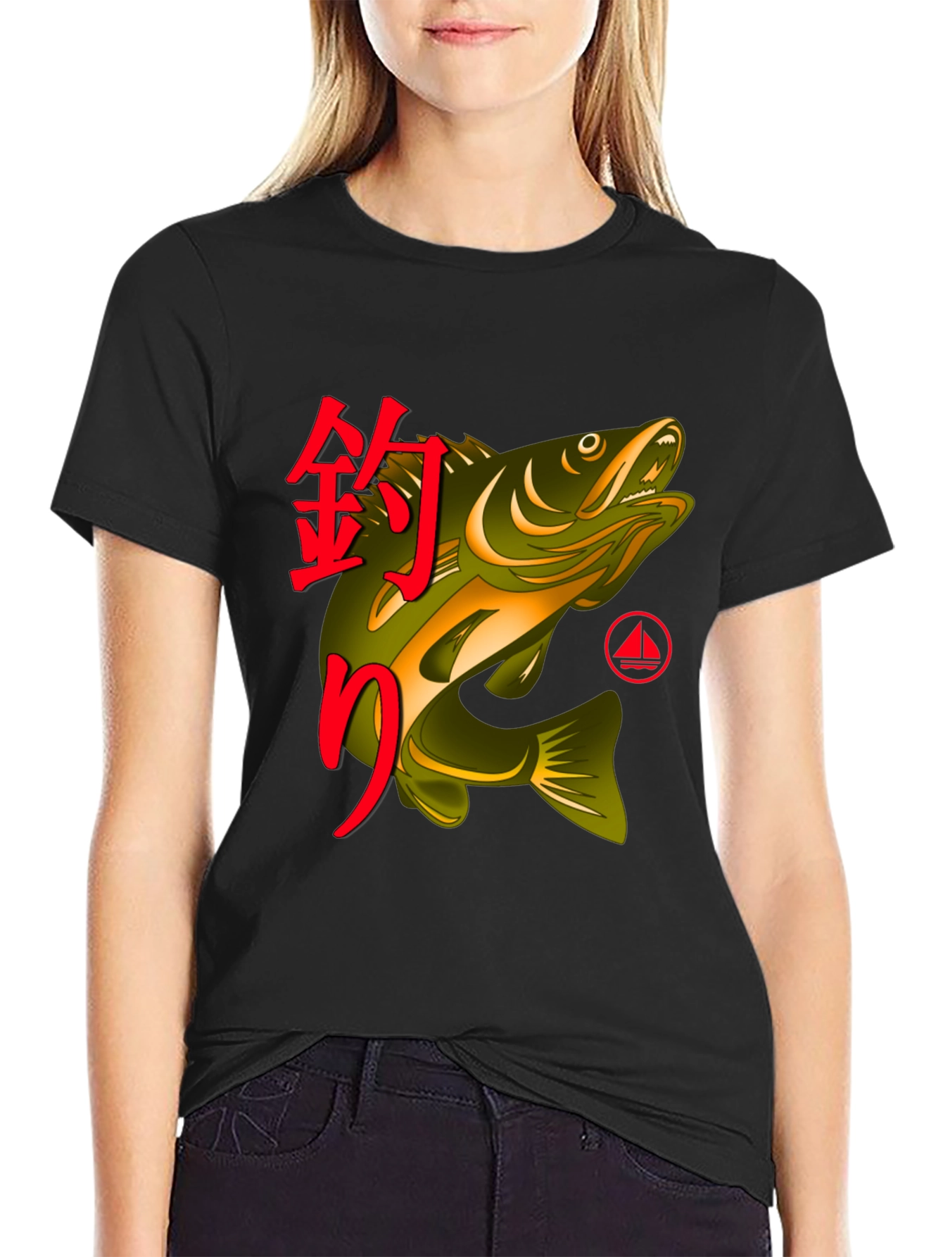 Fishing T-Shirt with Japanese Design