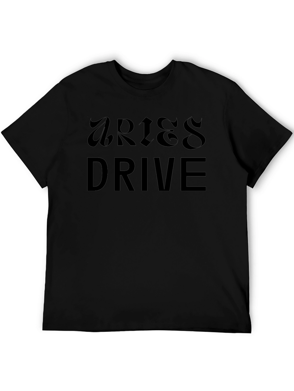 Aries Drive Black Graphic Tee Shirt