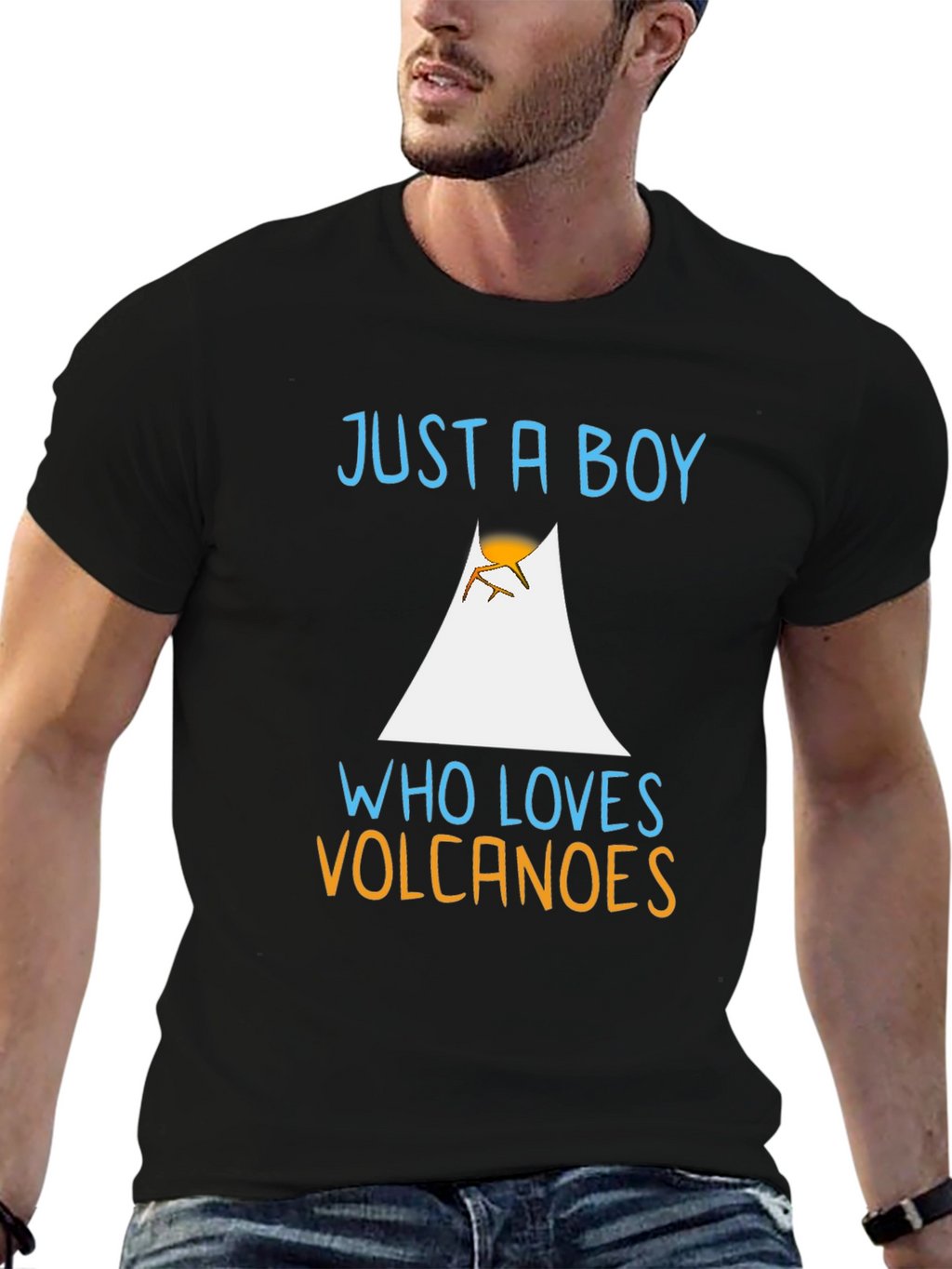 Just A Boy Who Loves Volcanoes T-Shirt