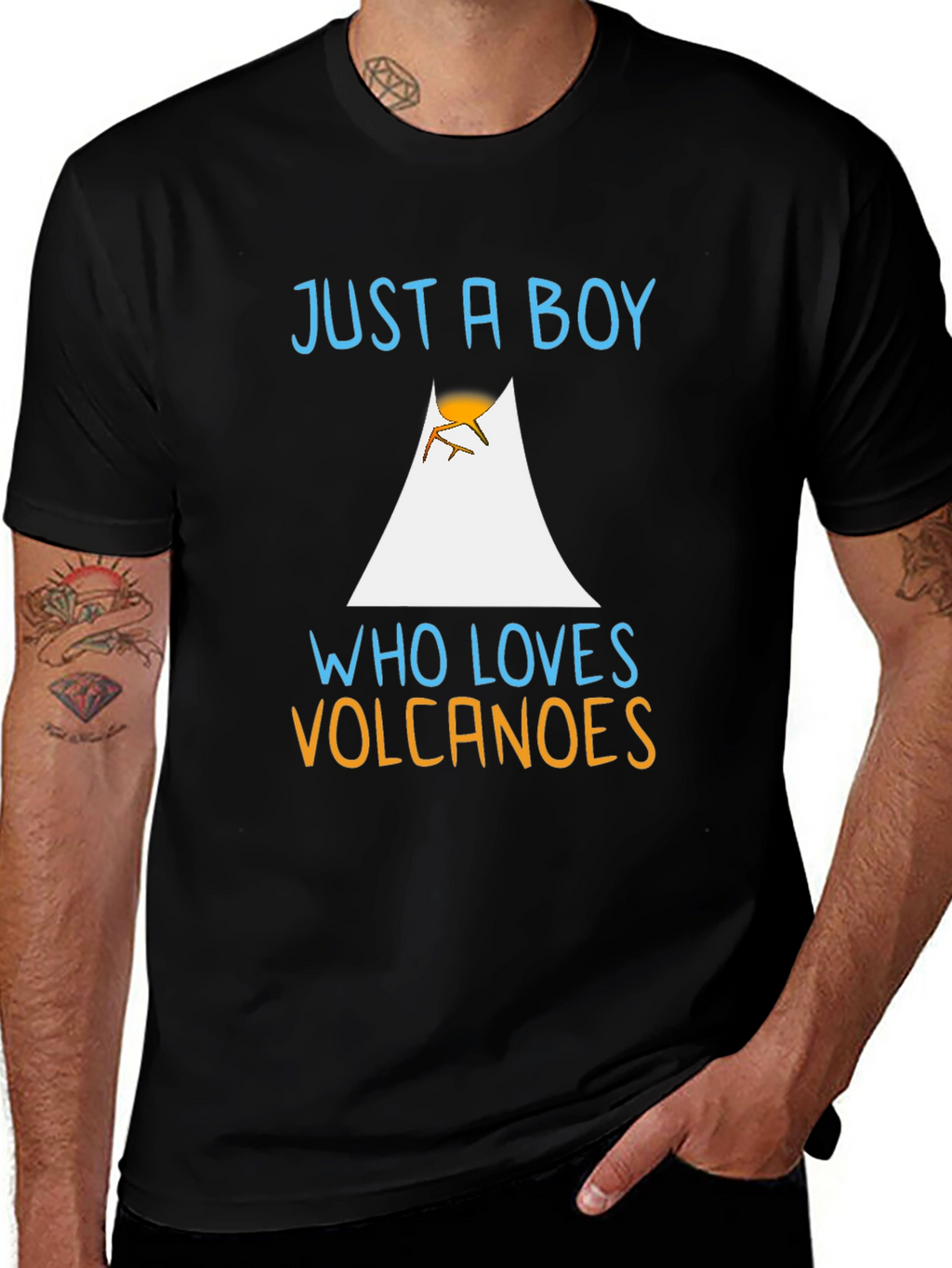 Just A Boy Who Loves Volcanoes T-Shirt