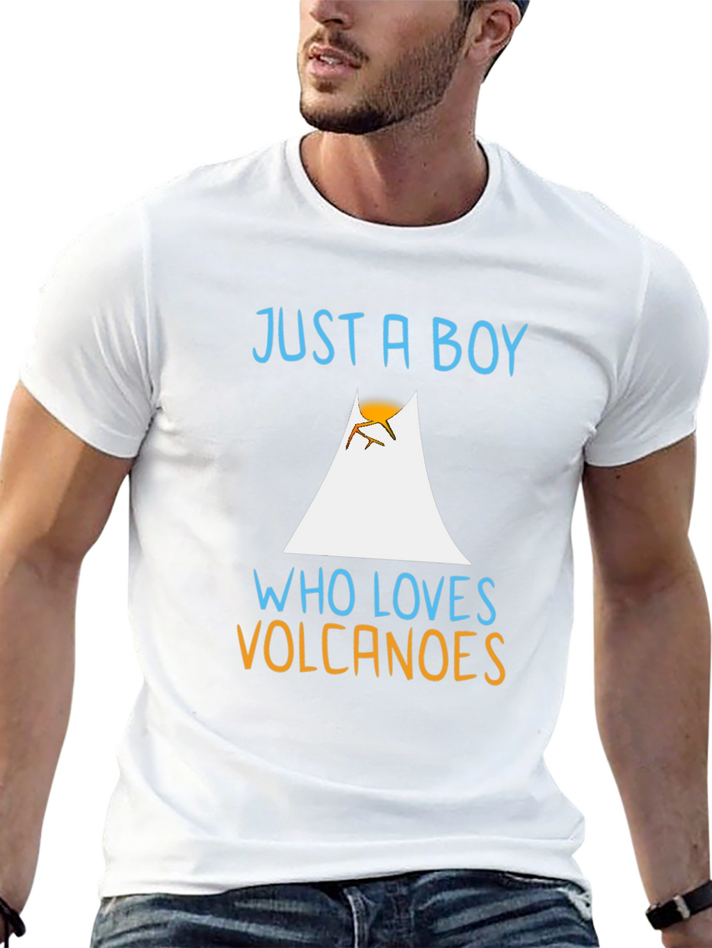 Just A Boy Who Loves Volcanoes T-Shirt