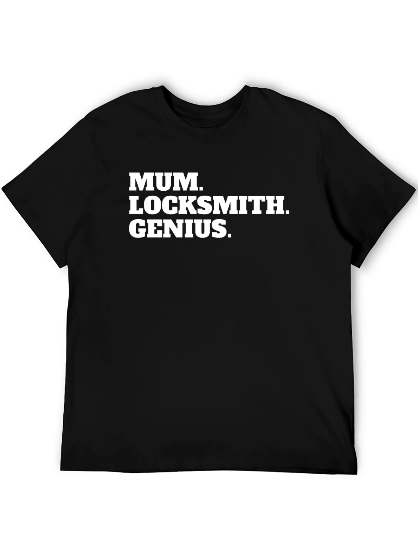 Mum Locksmith Genius T-Shirt - Black