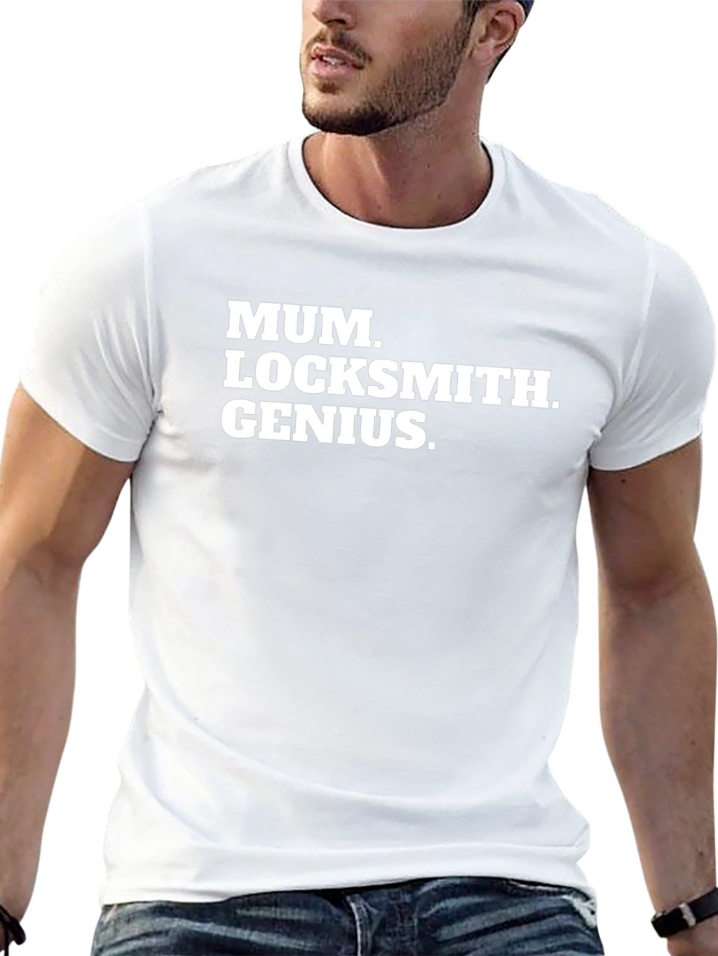 Mum Locksmith Genius T-Shirt - Black