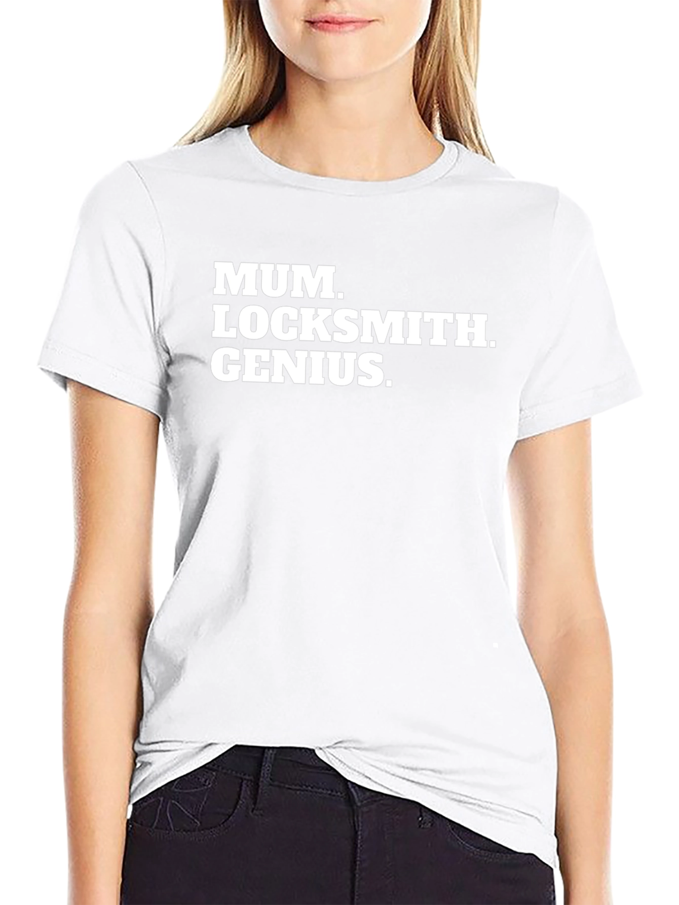 Mum Locksmith Genius T-Shirt - Black