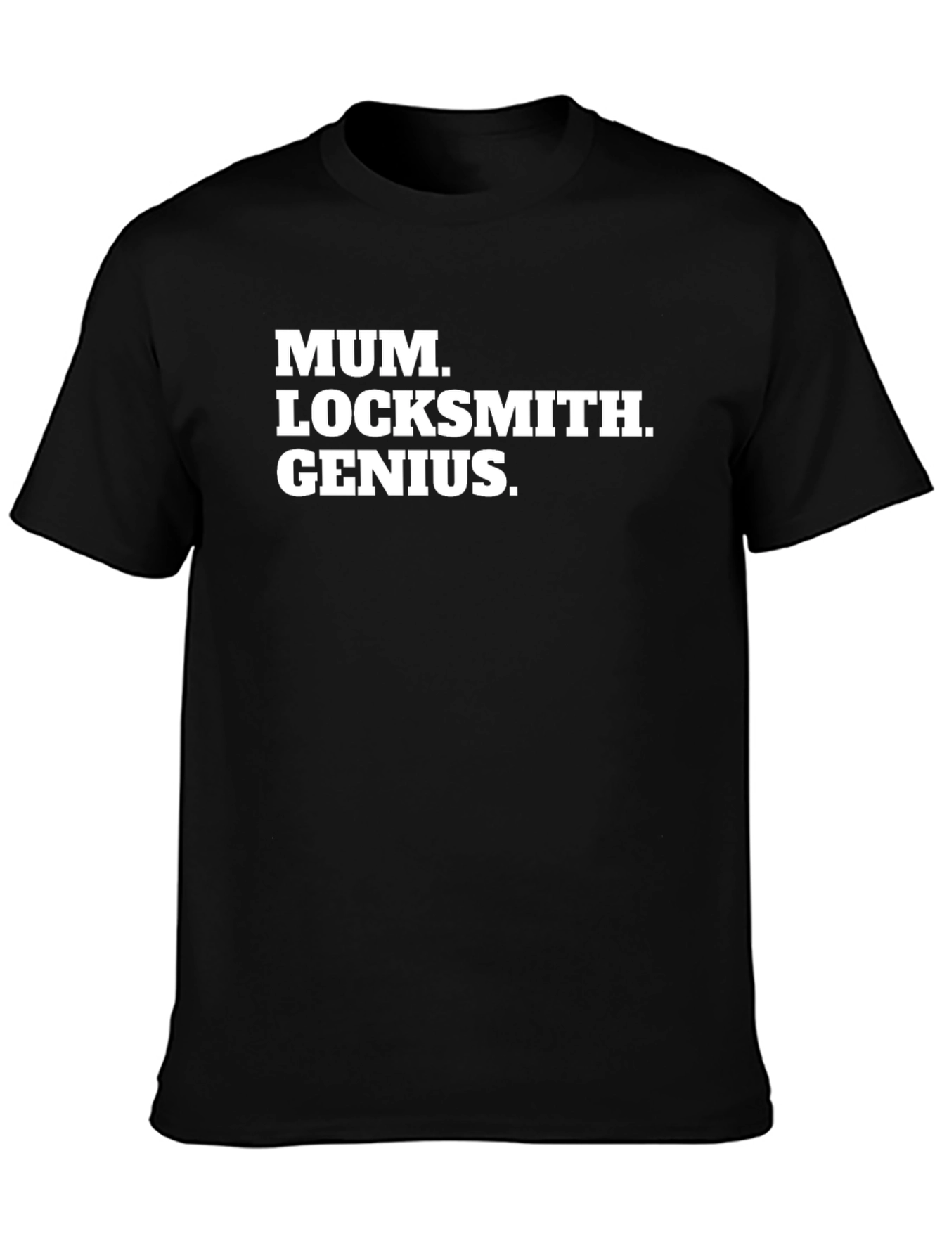 Mum Locksmith Genius T-Shirt - Black