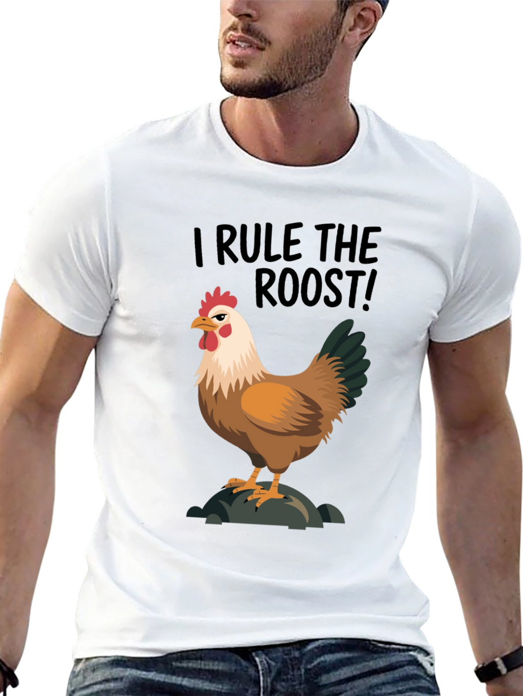 I Rule the Roost Chicken Graphic Tee