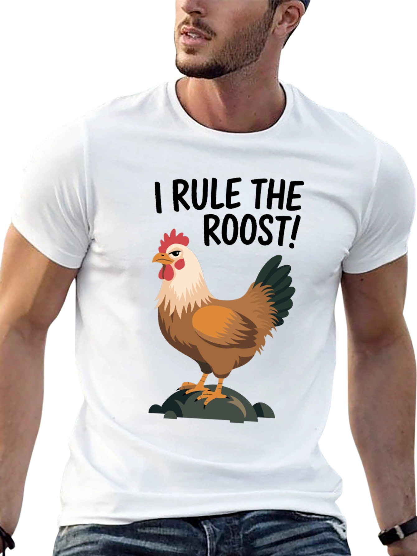 I Rule the Roost Chicken Graphic Tee