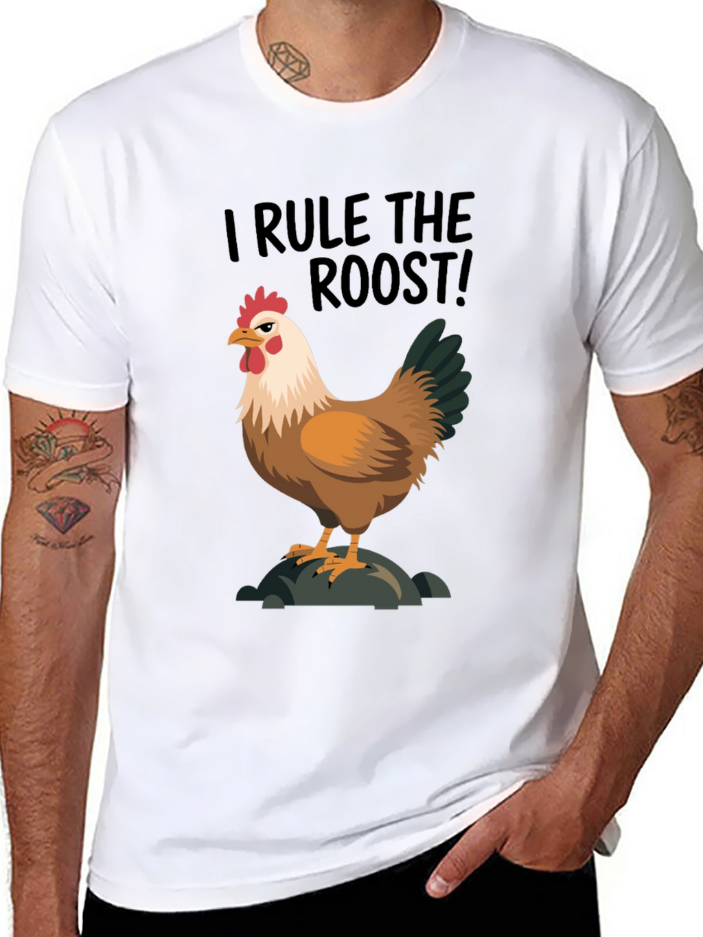 I Rule the Roost Chicken Graphic Tee