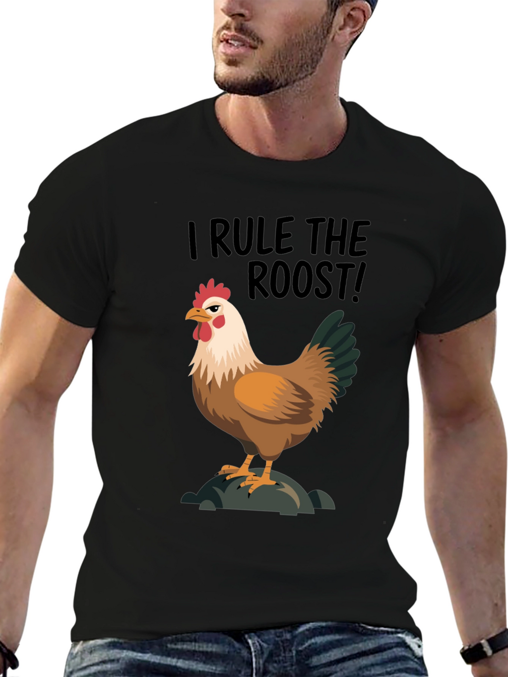 I Rule the Roost Chicken Graphic Tee