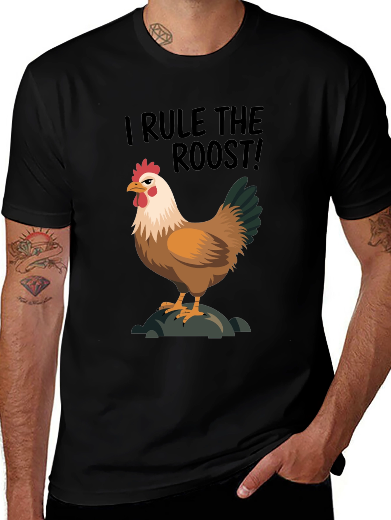 I Rule the Roost Chicken Graphic Tee