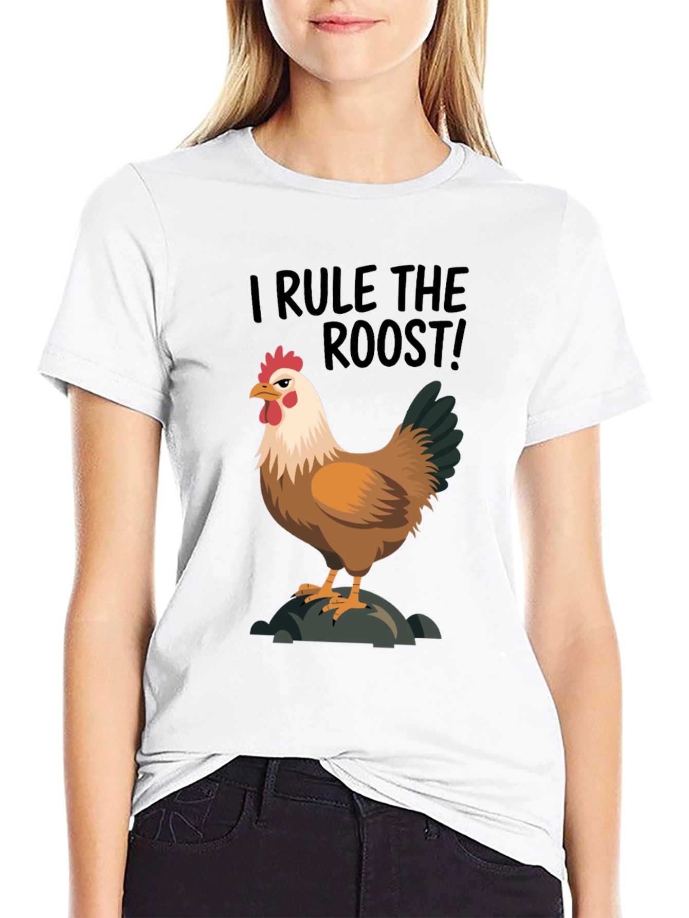 I Rule the Roost Chicken Graphic Tee